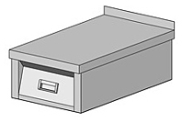 Модуль нейтральный ЦМИ ПИ с бортом и ящиком (400х700х230 мм)